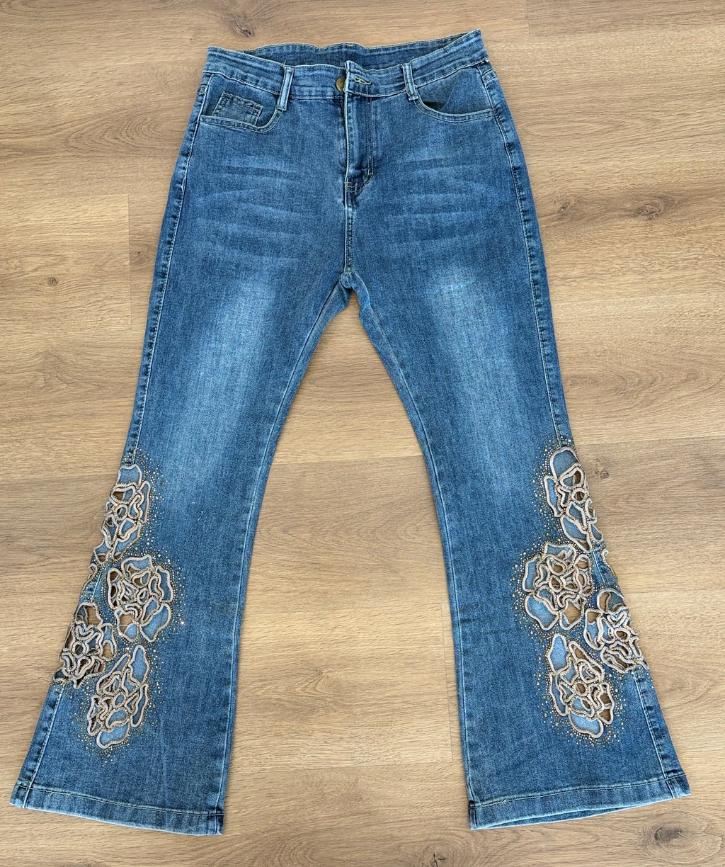 Denim Jeans laser cut