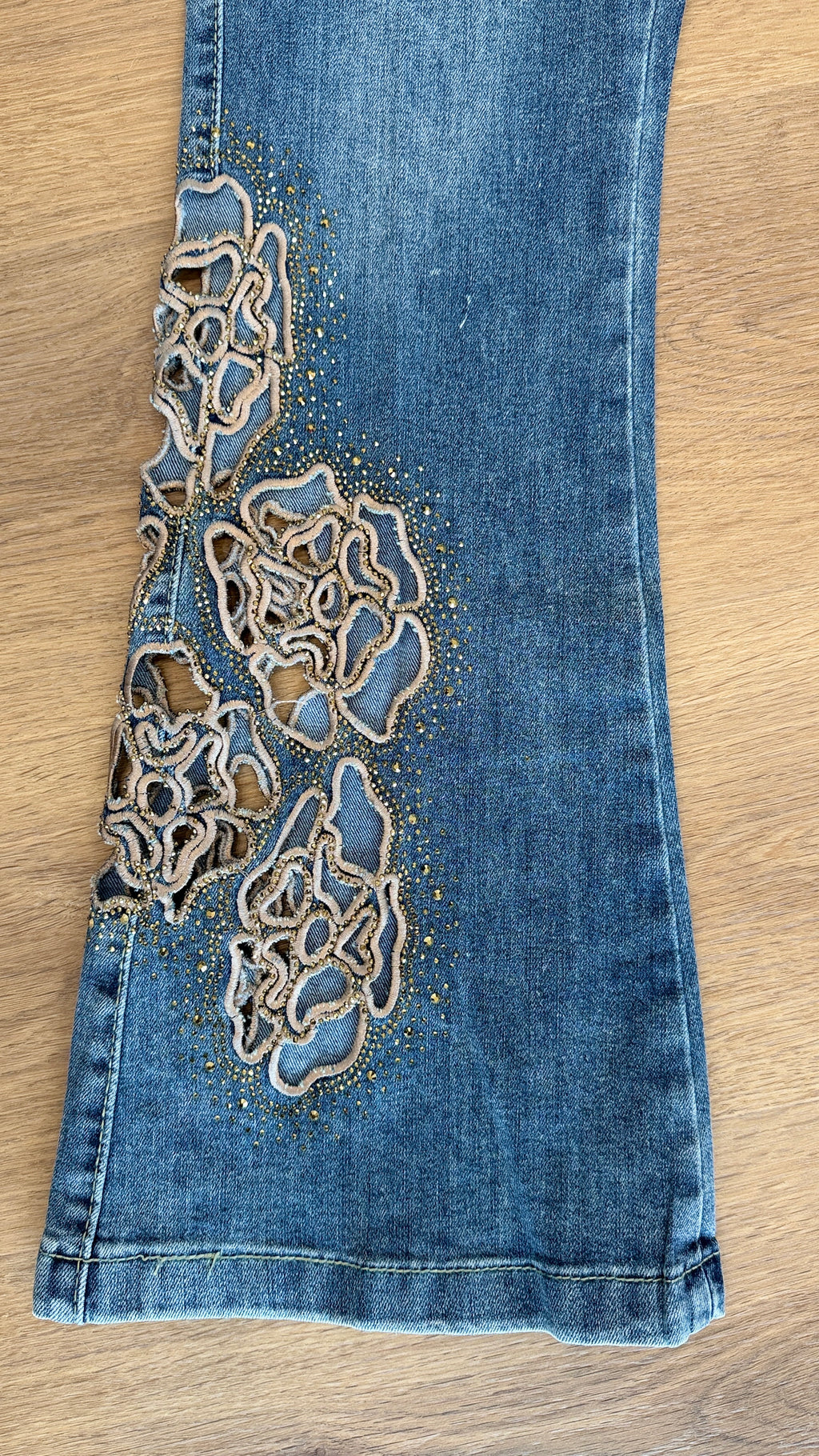 Denim Jeans laser cut