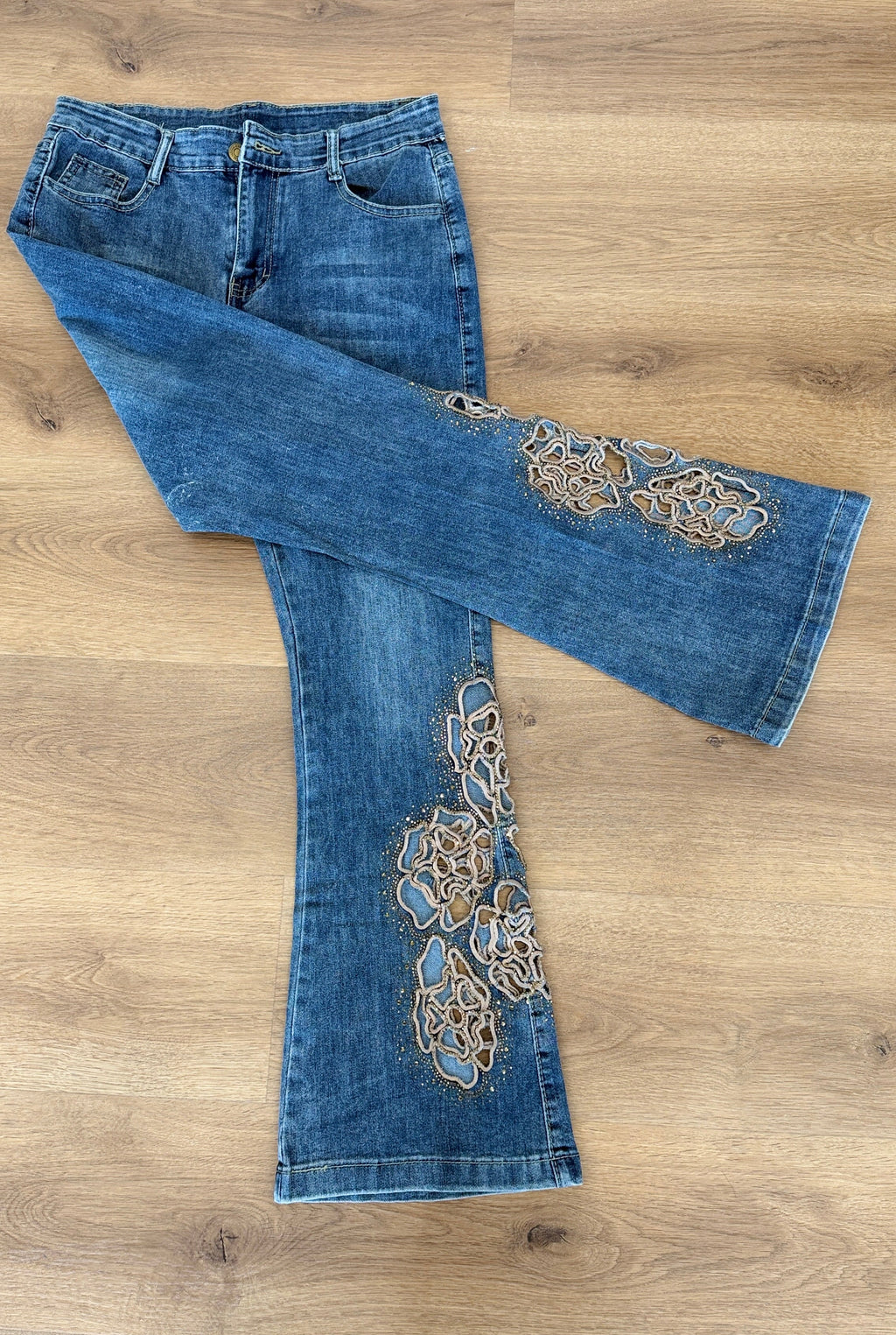 Denim Jeans laser cut