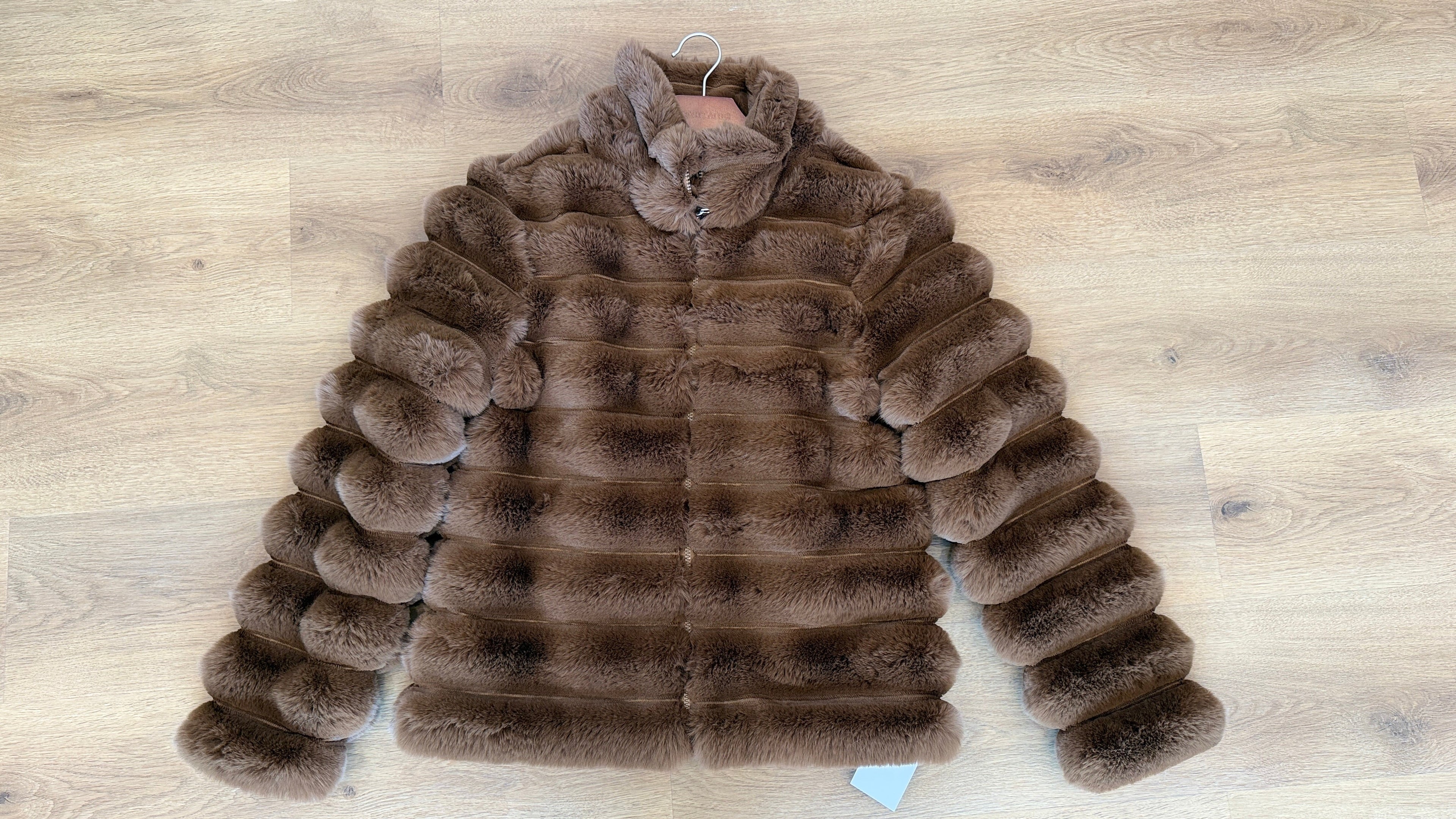 Faux fur Jacket with quilted polyester lining