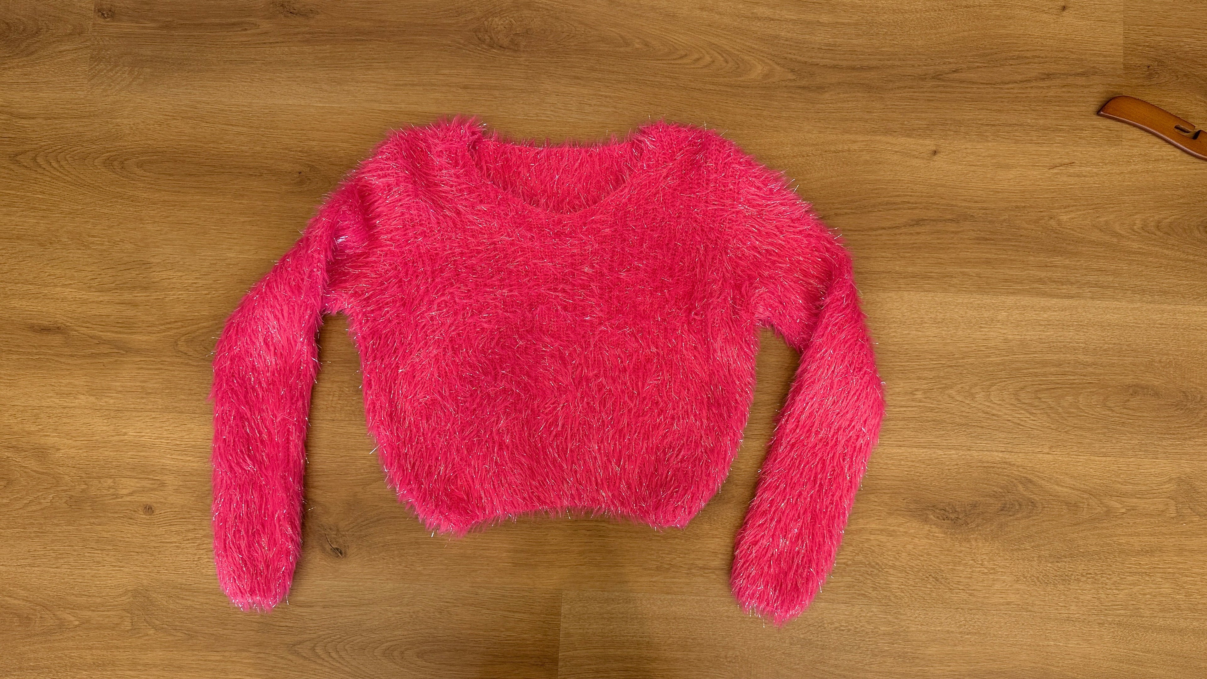 Shimmer Fur crop top