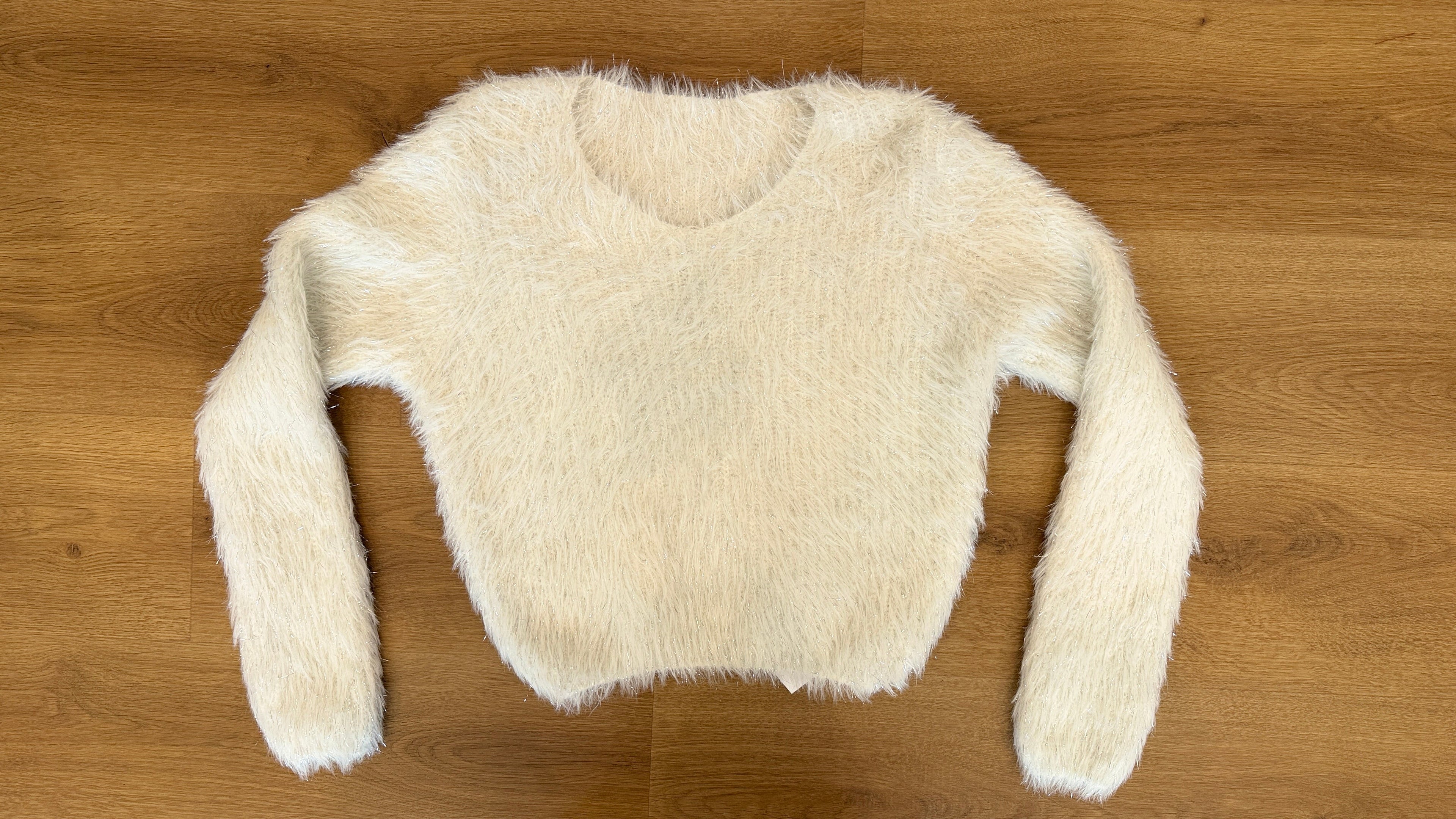 Shimmer Fur crop top