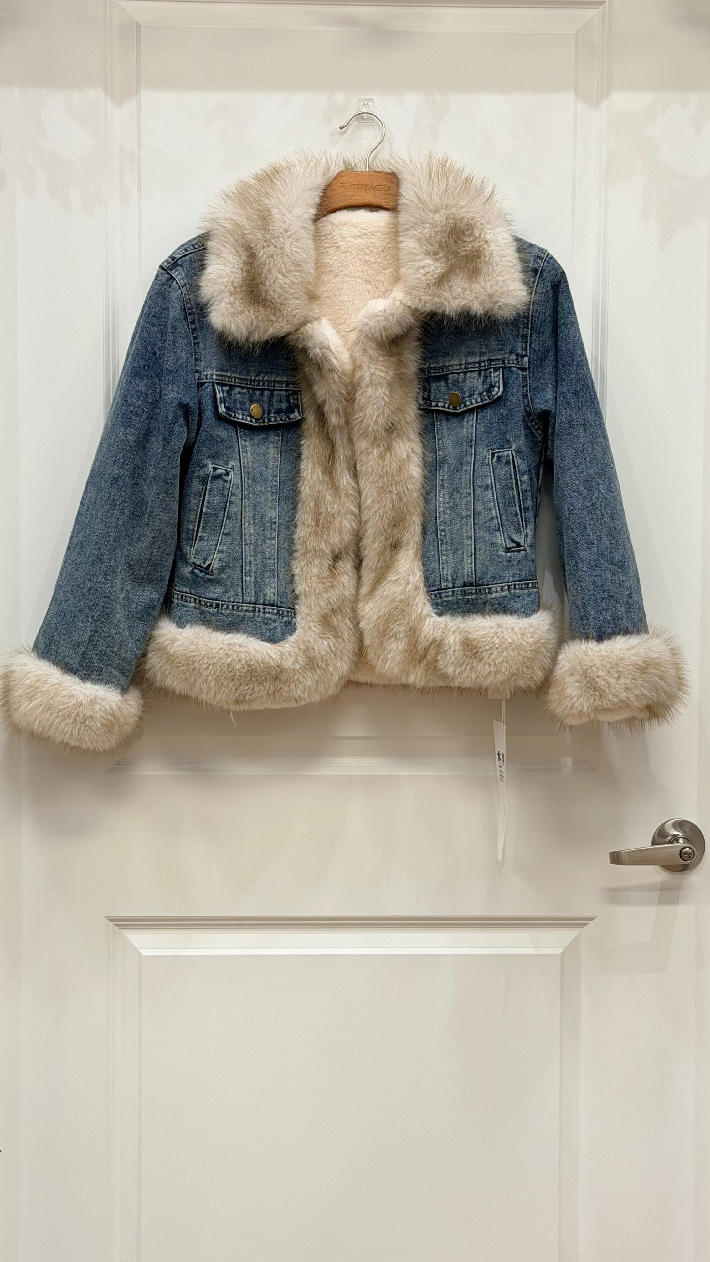 Denim Jacket With fur