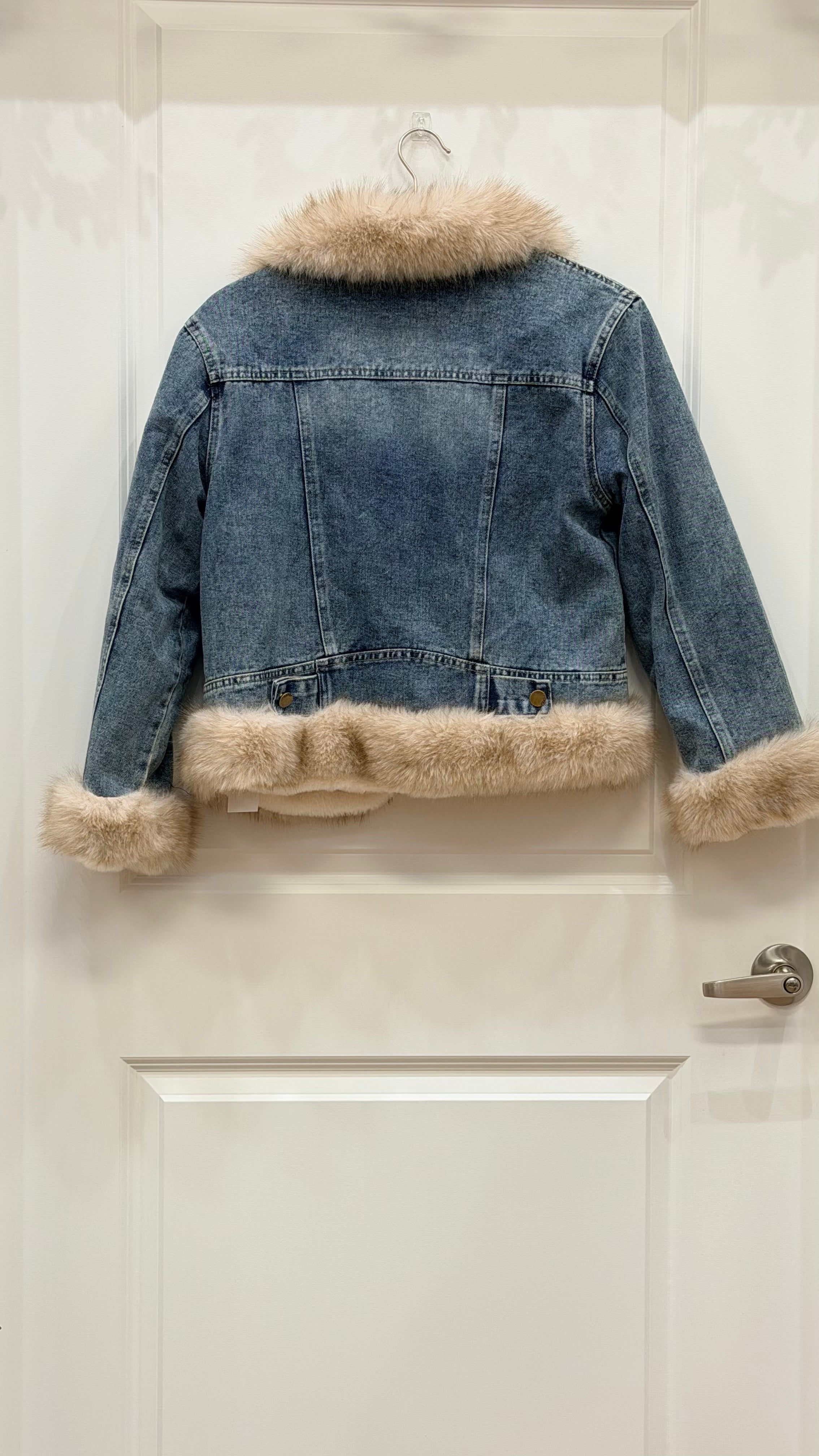 Denim Jacket With fur
