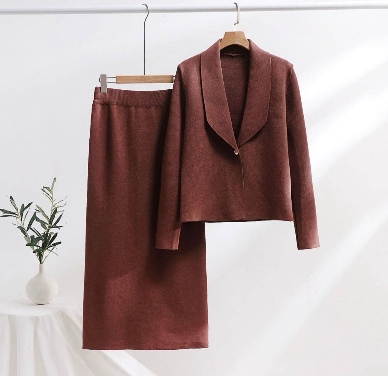 Formal cord set with Skirt